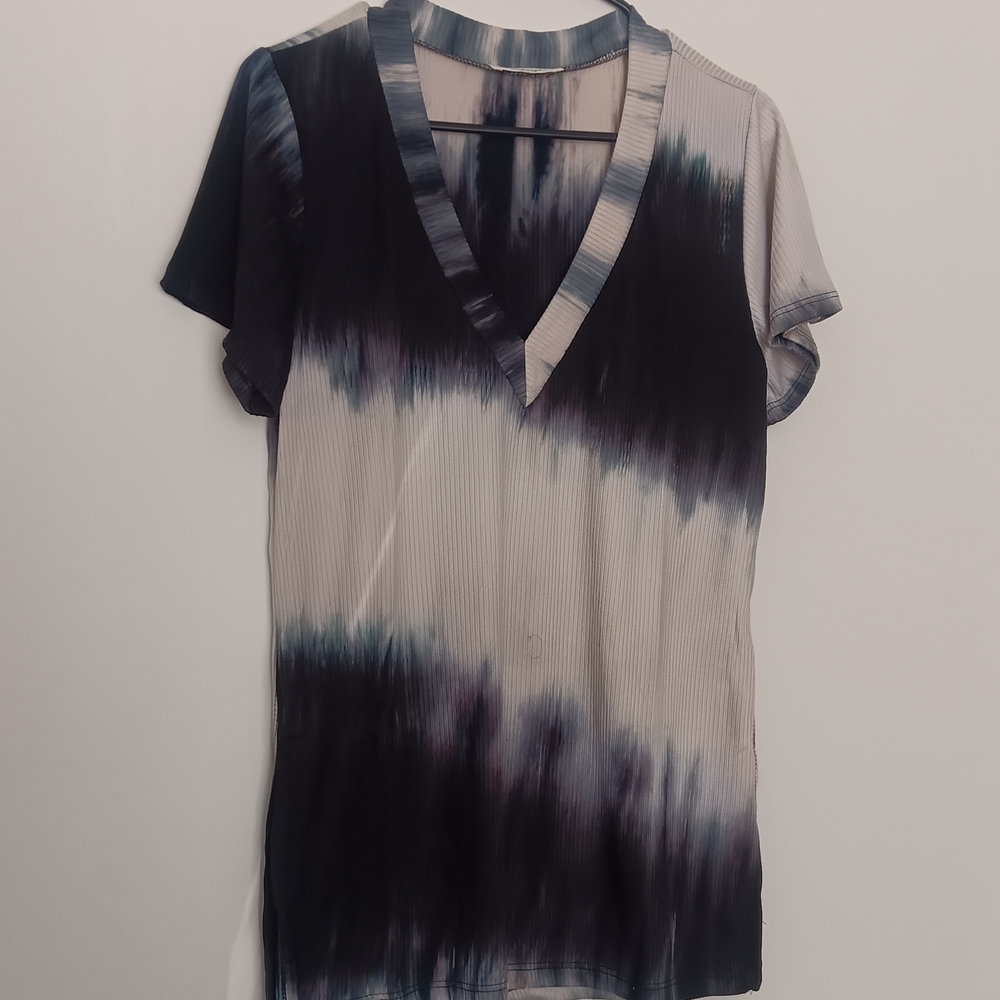 Stylish Black and Gray Women's Top